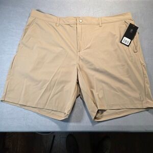 Balance Collection Mens Dune Moisture Wicking Shorts XXL Tan New